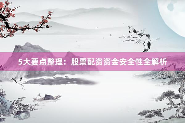 5大要点整理：股票配资资金安全性全解析