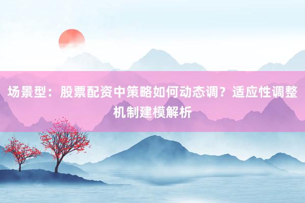 场景型：股票配资中策略如何动态调？适应性调整机制建模解析